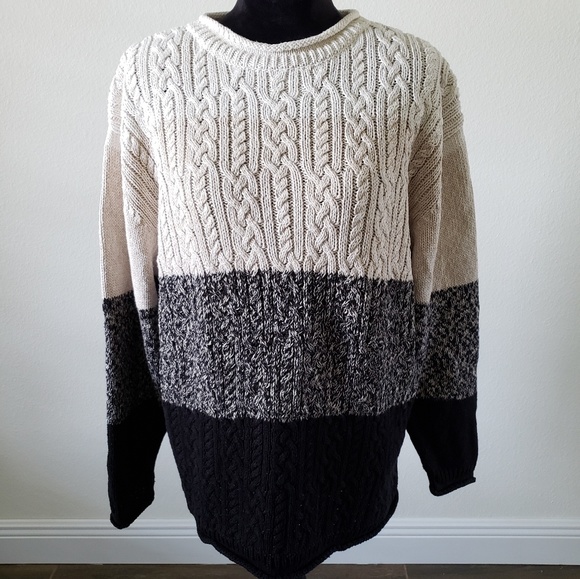 dressbarn Sweaters - B2G1 Dressbarn Woman Colorblock Cable Knit Sweater